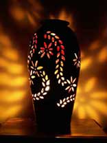 Irish Michael Kennedy Chinese Lantern lighting in dark room