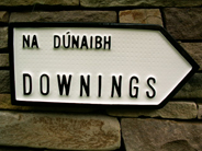 Irish Road sign Downings