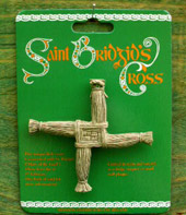 Ceramic Saint Brigid's cross, click on image to enlarge.