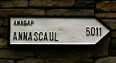 Irish road sign for Annascaul