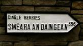 Irish road sign replica for Dingle berries